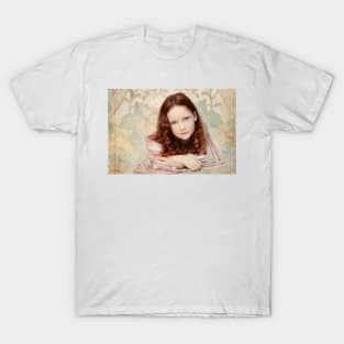 Pre-Raphaelite Redhead on a Pale Afternoon T-Shirt